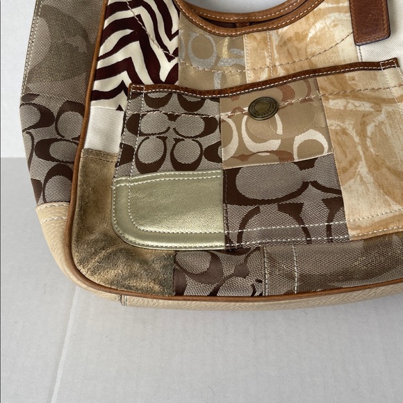 Coach Purse Shoulder Bag Ergo Signature Tote Patchwork  A0793 10810 W/ Wristlet - Picture 5 of 9